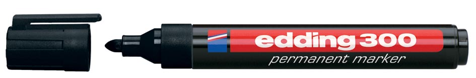 edding permanent marker 300 zwart