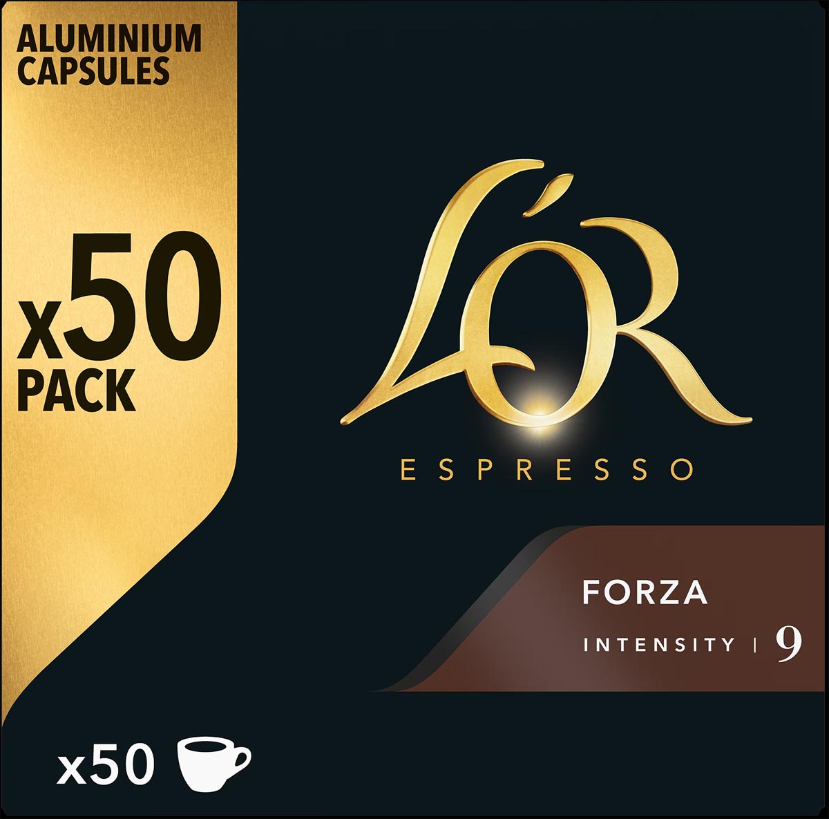 Douwe Egberts L’Or Intensity koffiecapsules, Forza, pak van 50 stuks