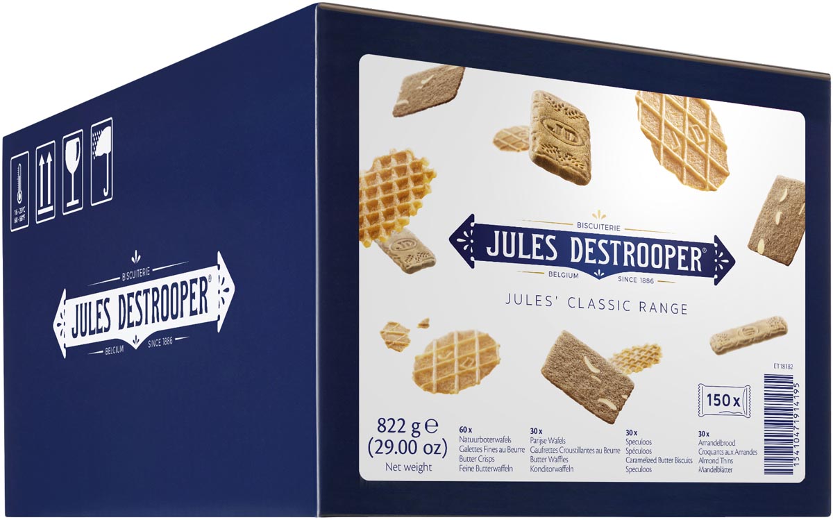 Jules Destrooper koekjes, Jules’ Classic Range, doos van 150 stuks