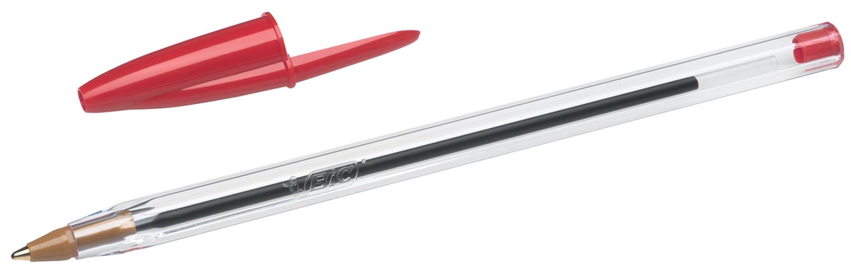 Bic balpen Cristal Medium rood - Afbeelding 2