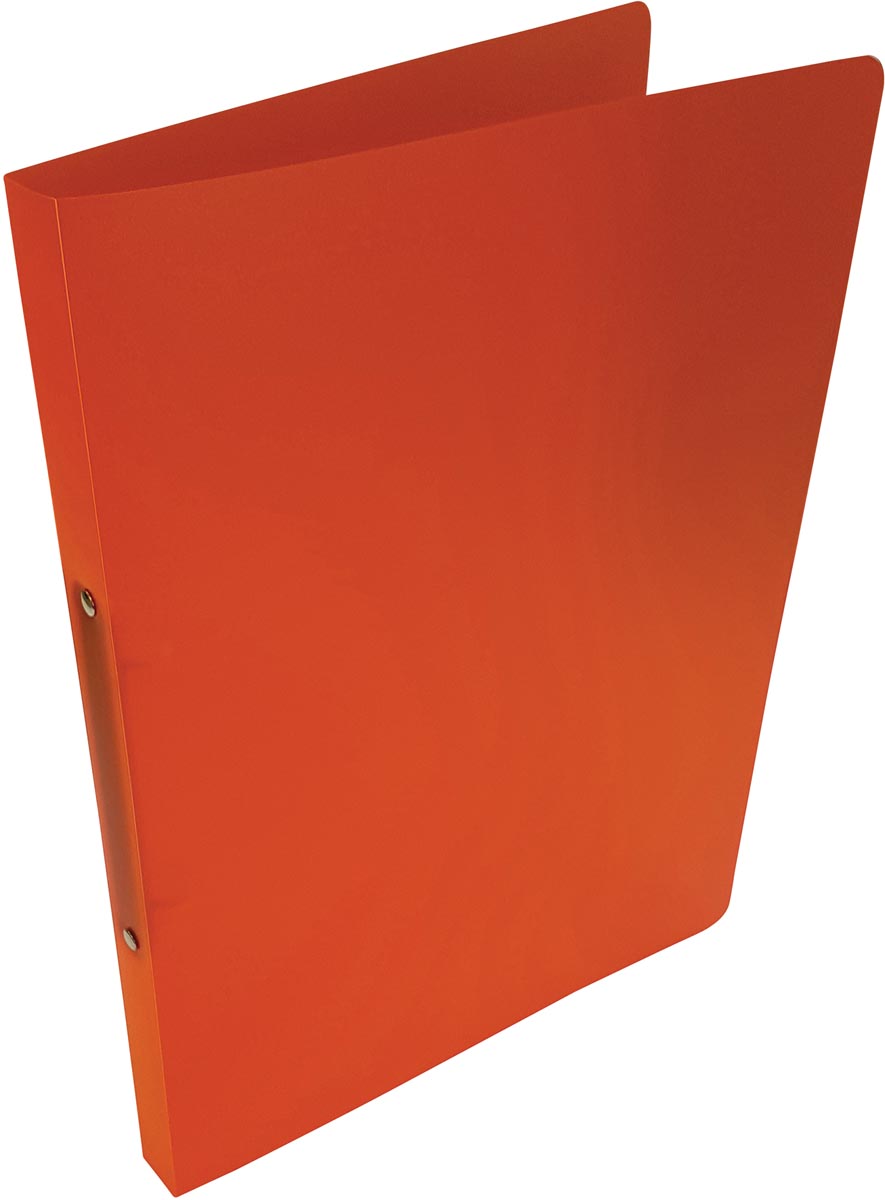 Alpha ringmap, voor ft A4, uit PP, 2 ringen van 16 mm, transparant oranje