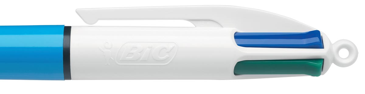 Bic 4 Colours Original 4-kleurenbalpen, 0,32 mm, klassieke inktkleuren, lichaam blauw - Afbeelding 3
