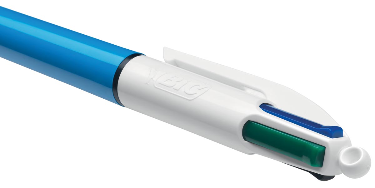 Bic 4 Colours Original 4-kleurenbalpen, 0,32 mm, klassieke inktkleuren, lichaam blauw - Afbeelding 4