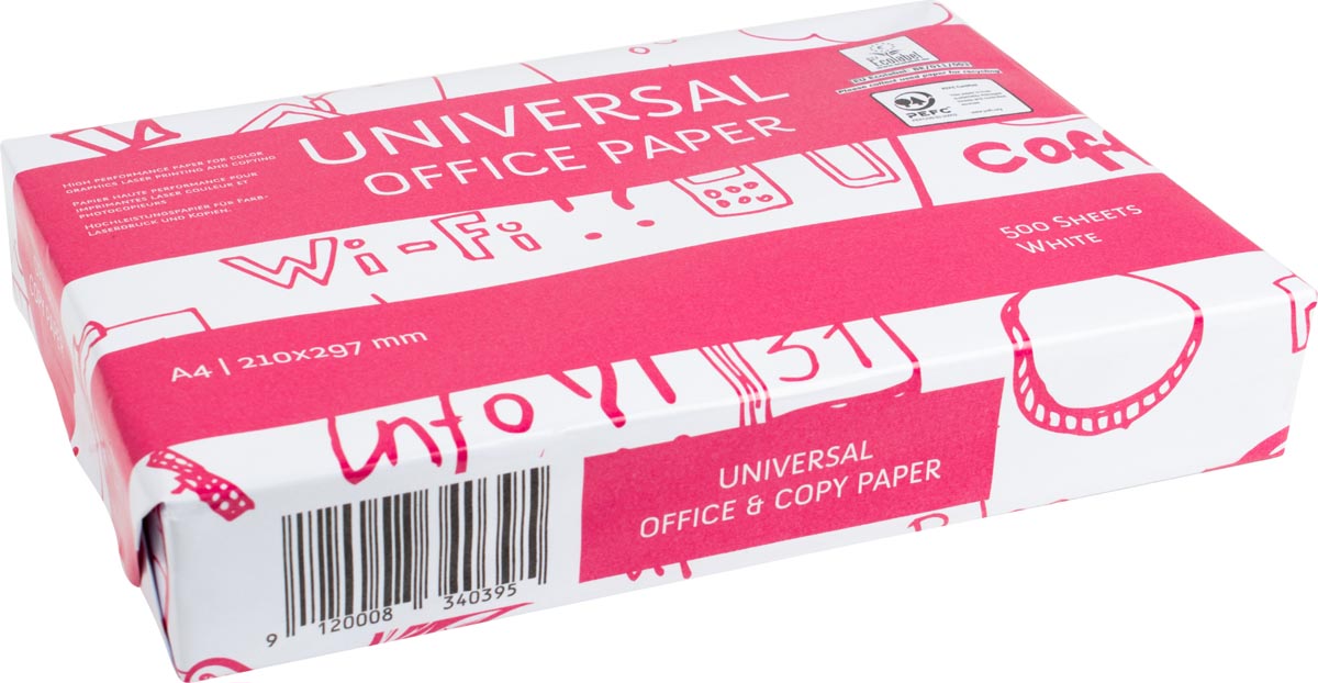 Kopieerpapier ft A4, 75 g, 160 CIE, pak van 500 vel - Afbeelding 2