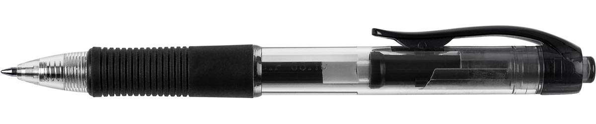 Q-CONNECT balpen, retractable, 0,7 mm, medium punt, zwart