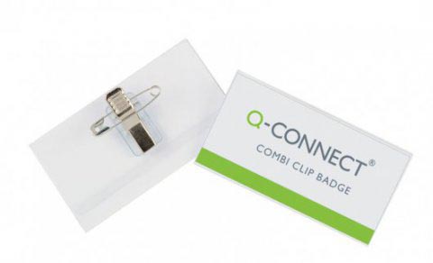 Q-CONNECT badge met combiklem 90 x 54 mm, doos van 50 stuks - Afbeelding 2