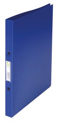 Q-CONNECT ringmap, PP, 2 ringen, 16 mm, donkerblauw - Afbeelding 2