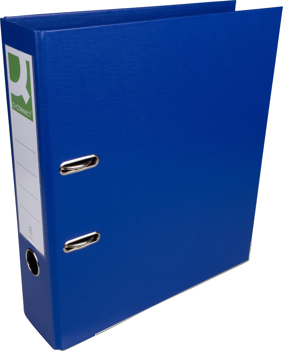 Q-CONNECT ordner, voor ft A4, volledig uit PP, rug van 8 cm, donkerblauw