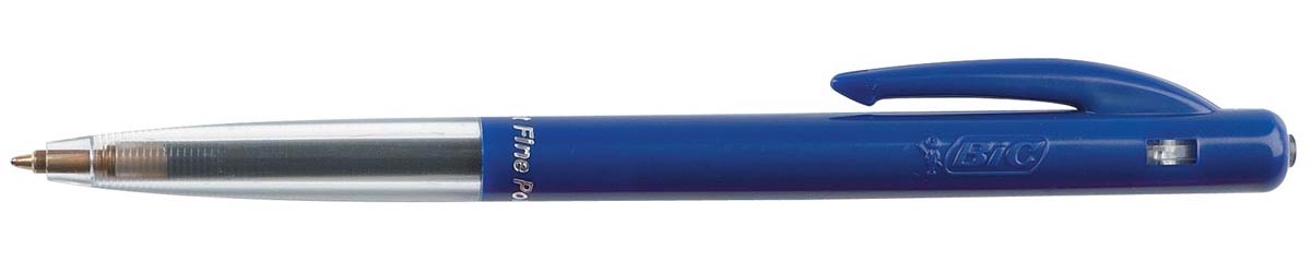 Bic balpen M10 Clic schrijfbreedte 0,35 mm, fijne punt, blauw