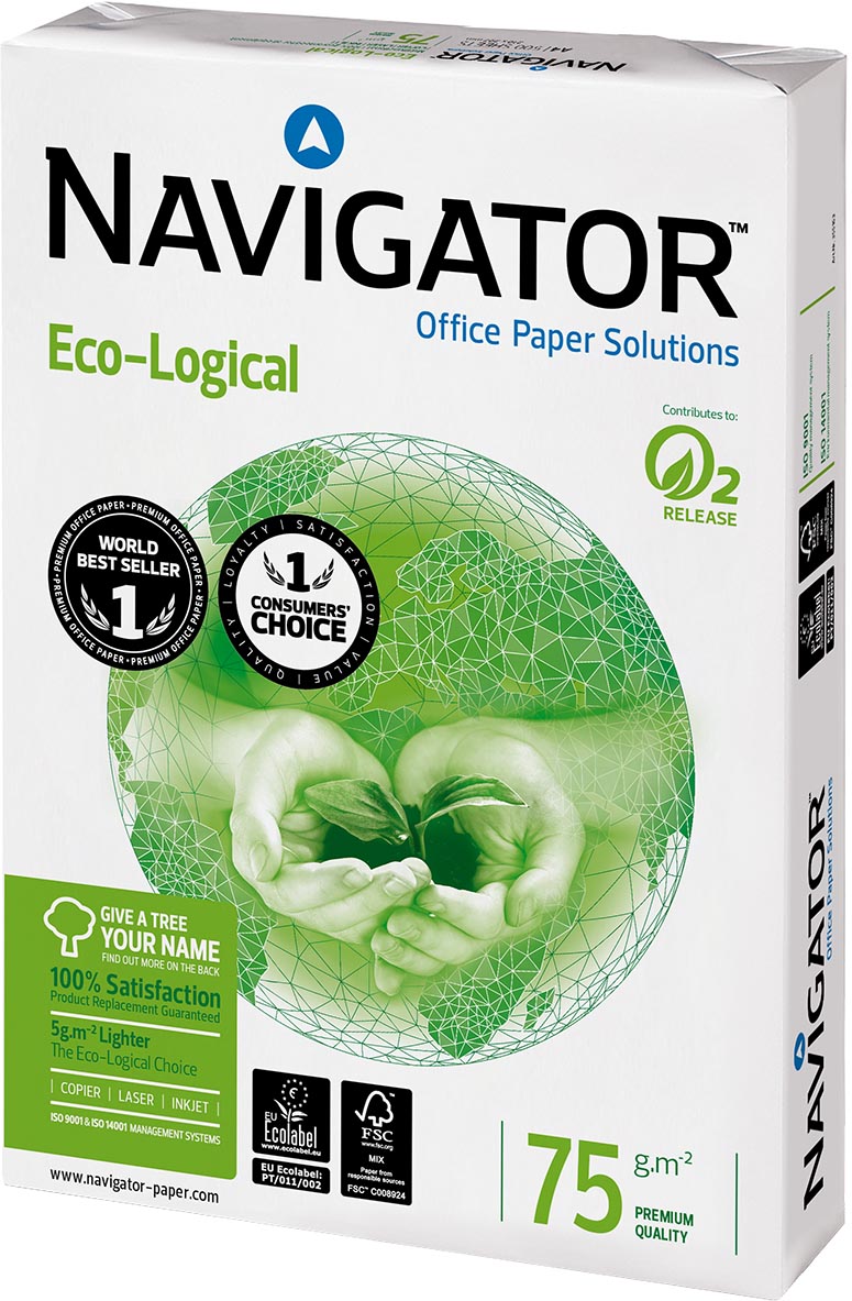 Navigator Eco-Logical printpapier ft A4, 75 g, pak van 500 vel - Afbeelding 2