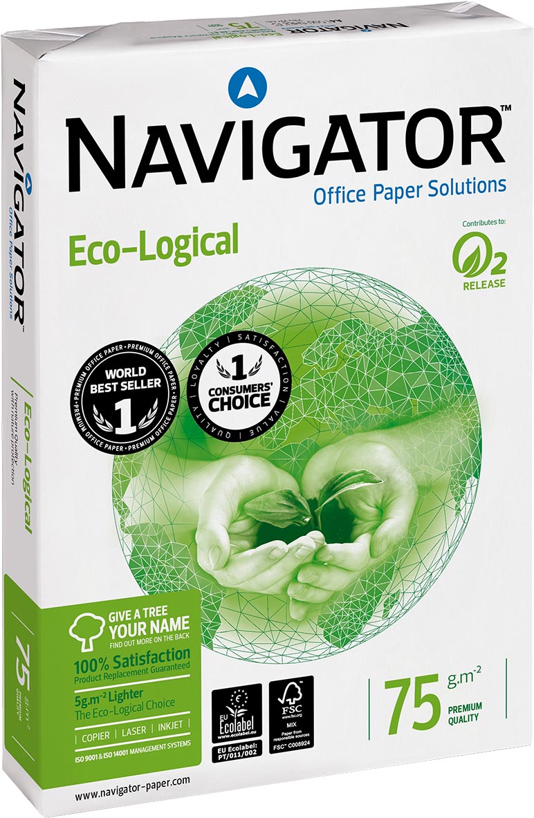 Navigator Eco-Logical printpapier ft A4, 75 g, pak van 500 vel - Afbeelding 3