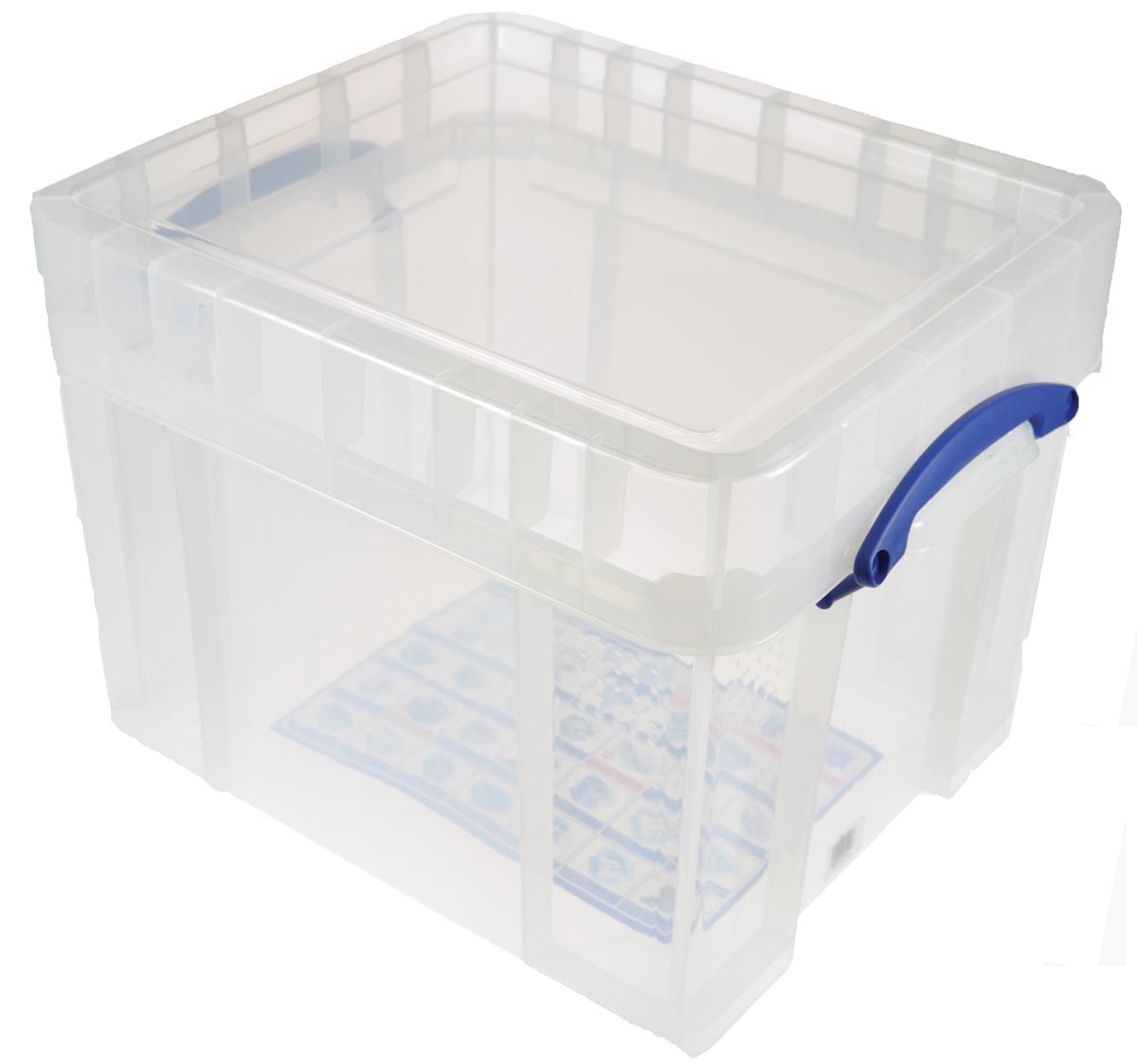 Really Useful Box opbergdoos 35 liter XL, transparant, voor het opbergen van medium LP's - Afbeelding 2