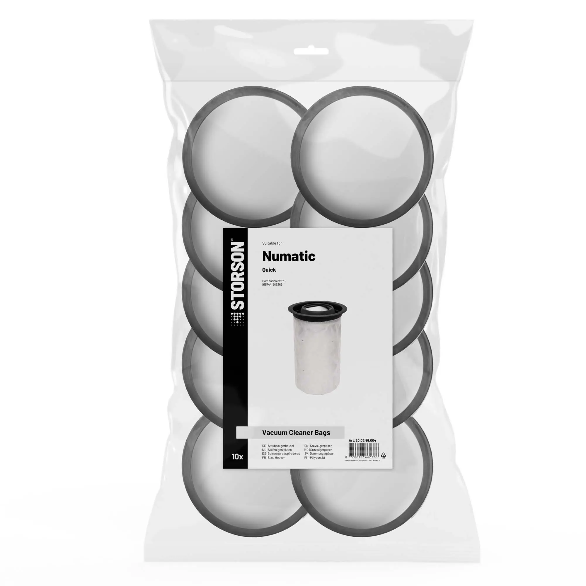 STORSON Stofzuigerzakken geschikt voor Numatic Quick Pods