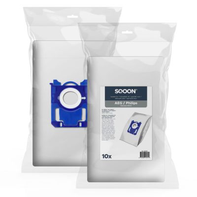 SQOON Stofzuigerzakken geschikt voor Philips Standard Bag 3-D – vernieuwde aansluiting