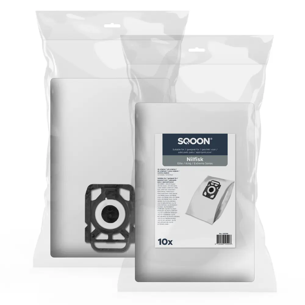 SQOON Stofzuigerzakken geschikt voor Nilfisk Elite/King/Extreme 3-D