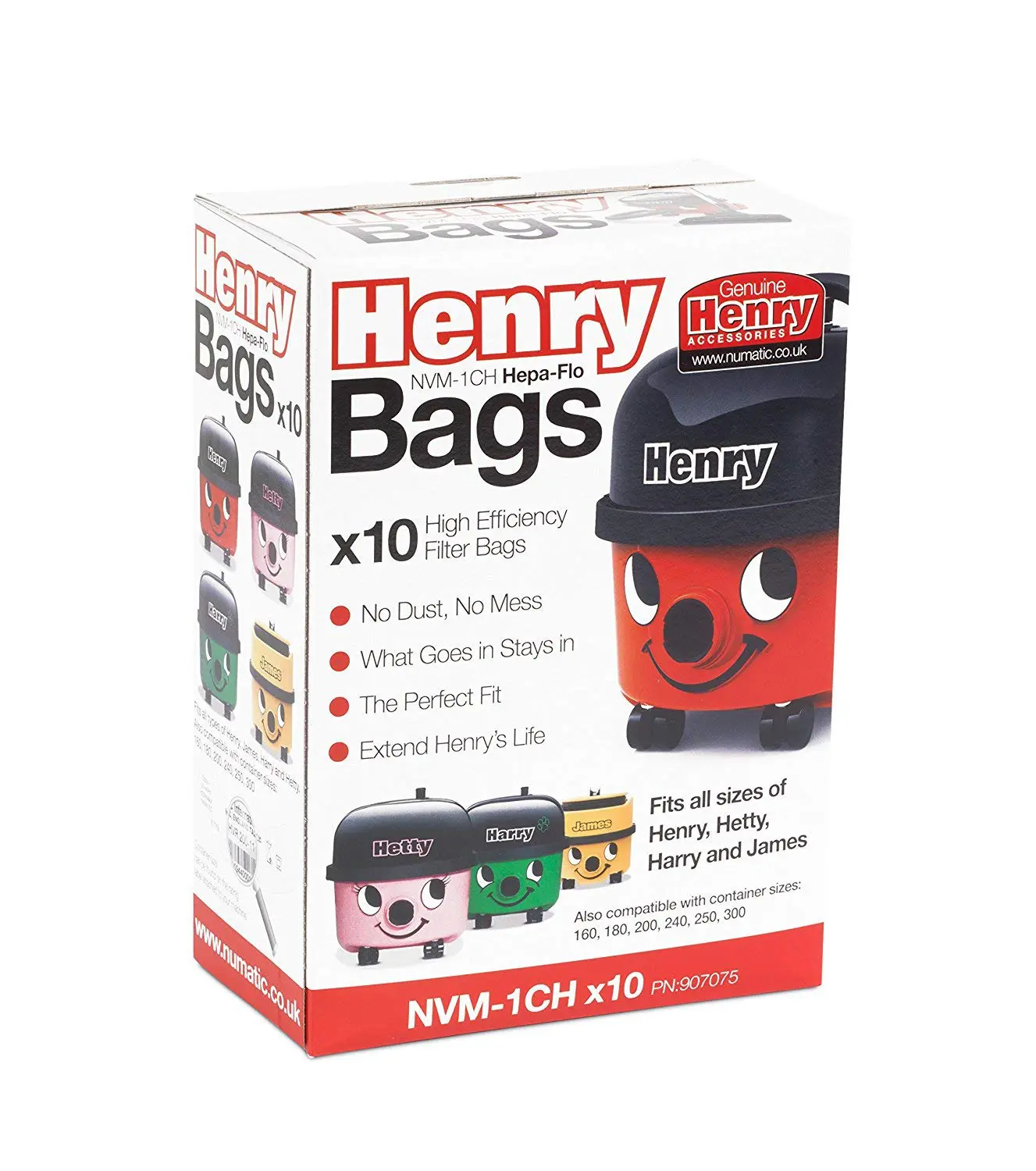 Numatic NVM 1CH Henry/James Origineel