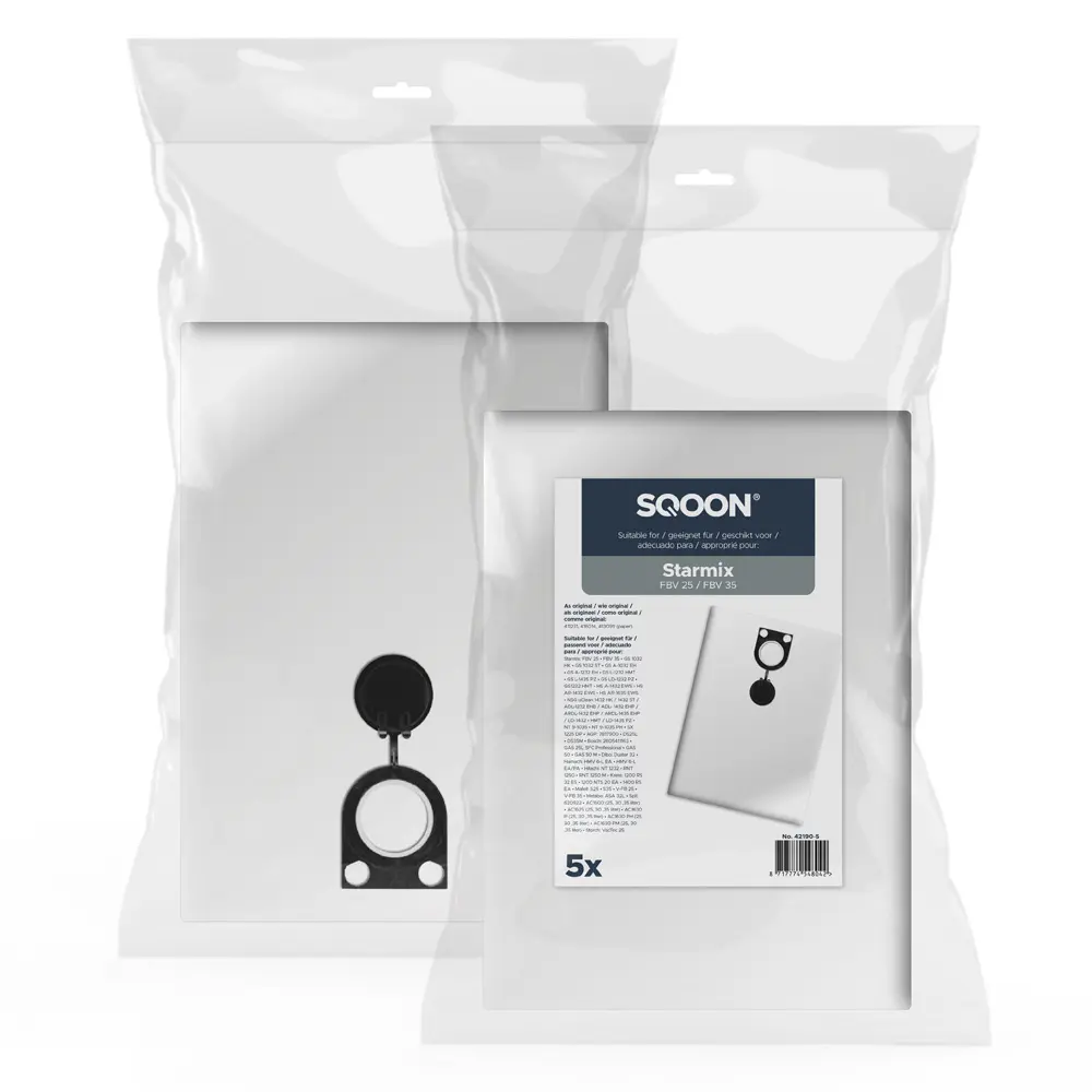 SQOON Stofzuigerzakken geschikt voor Starmix FBV 25/35