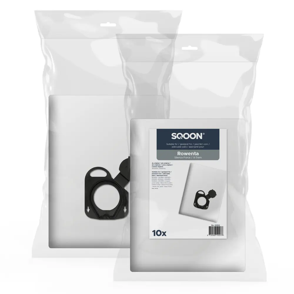 SQOON Stofzuigerzakken geschikt voor Rowenta Silence Force / X-Trem
