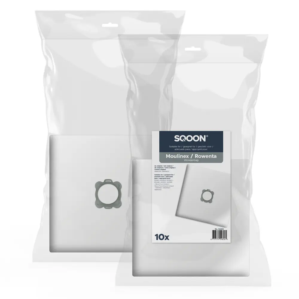 SQOON Stofzuigerzakken geschikt voor Moulinex / Rowenta Wonderbag
