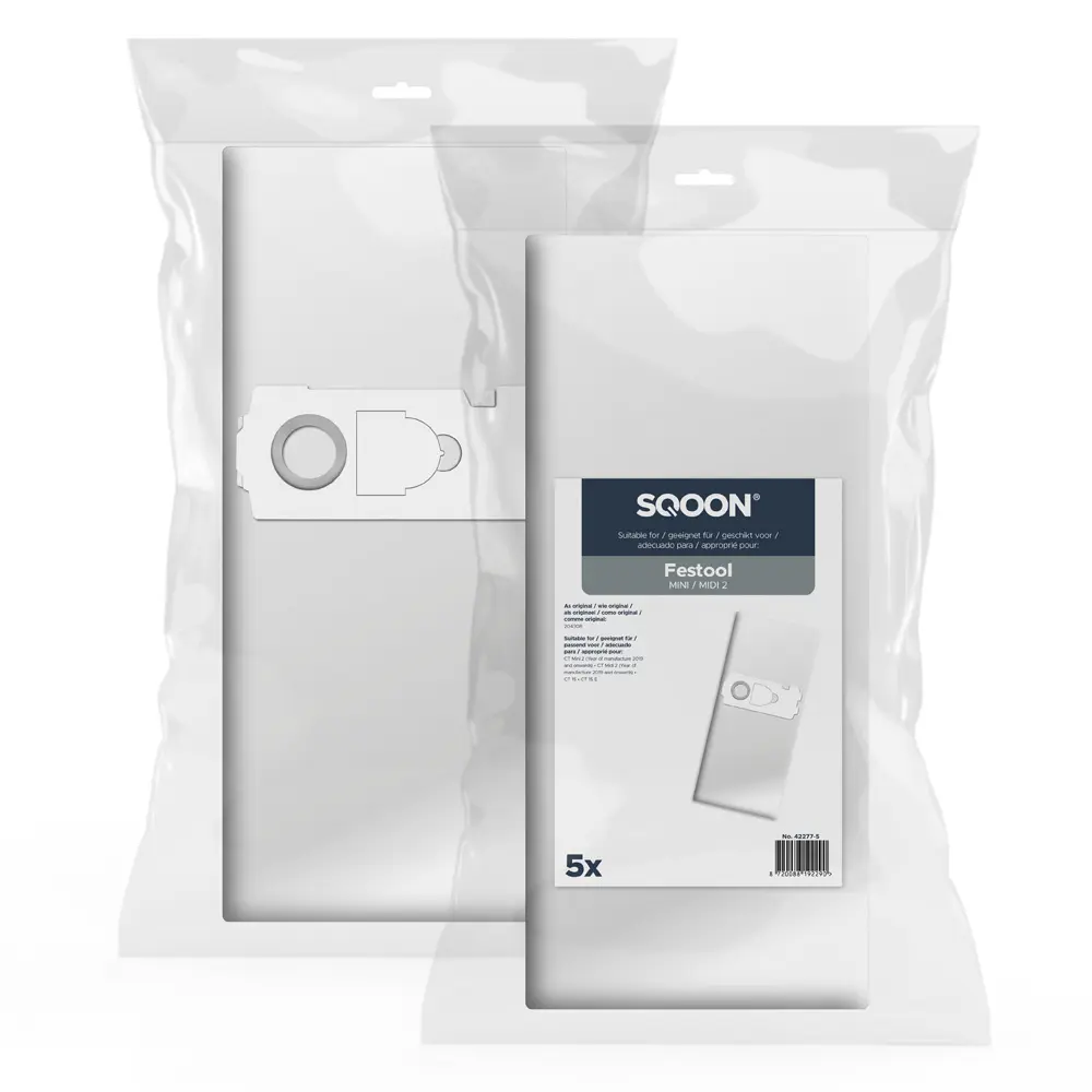 SQOON Stofzuigerzakken geschikt voor Festool MINI / MIDI 2