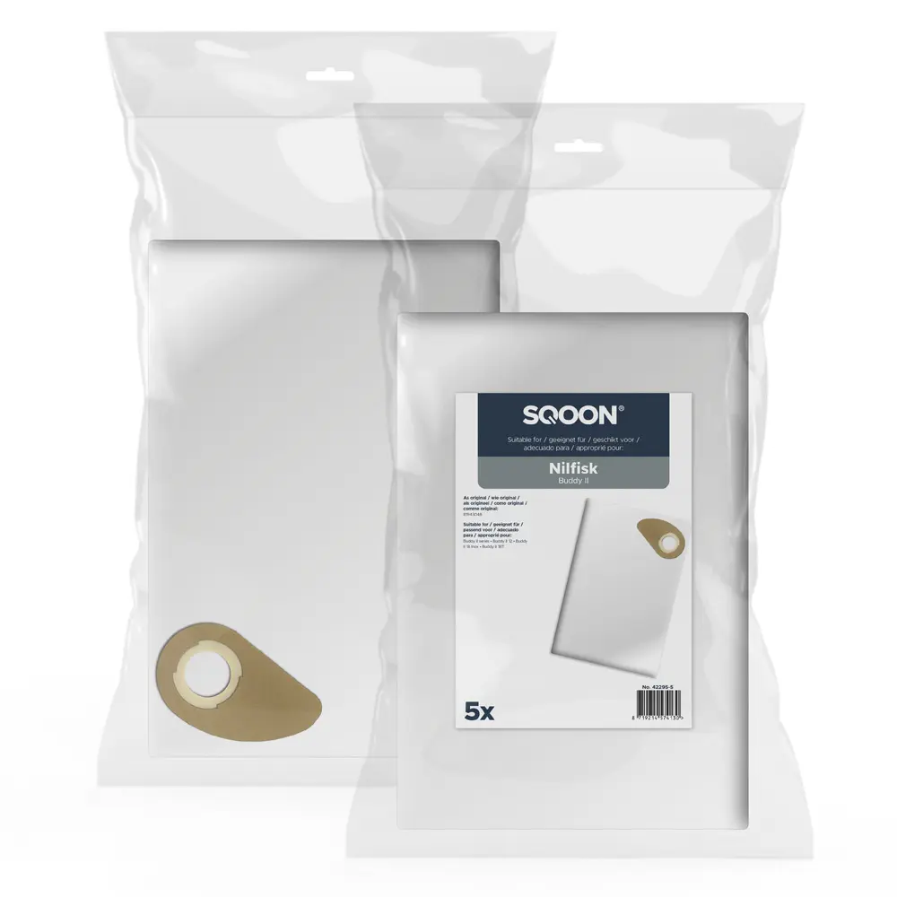 SQOON Stofzuigerzakken geschikt voor Nilfisk Buddy II