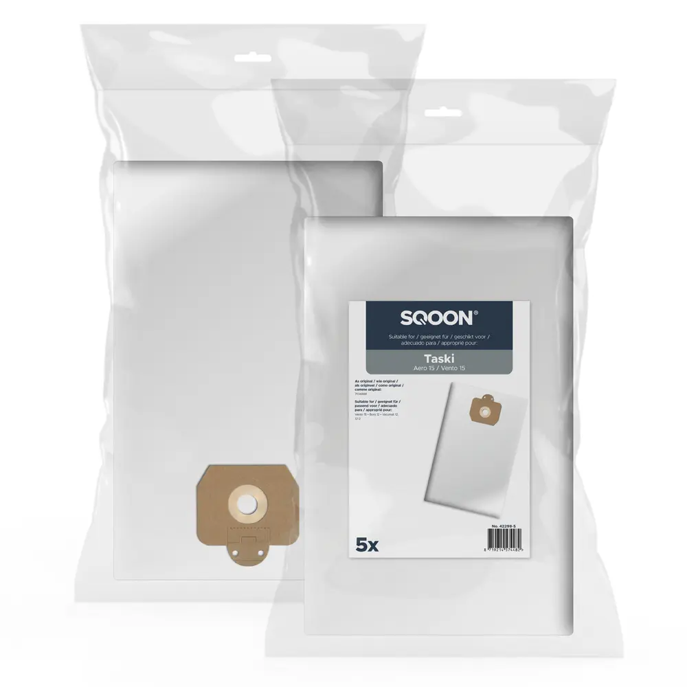 SQOON Stofzuigerzakken geschikt voor Taski Aero – Vento 15 series