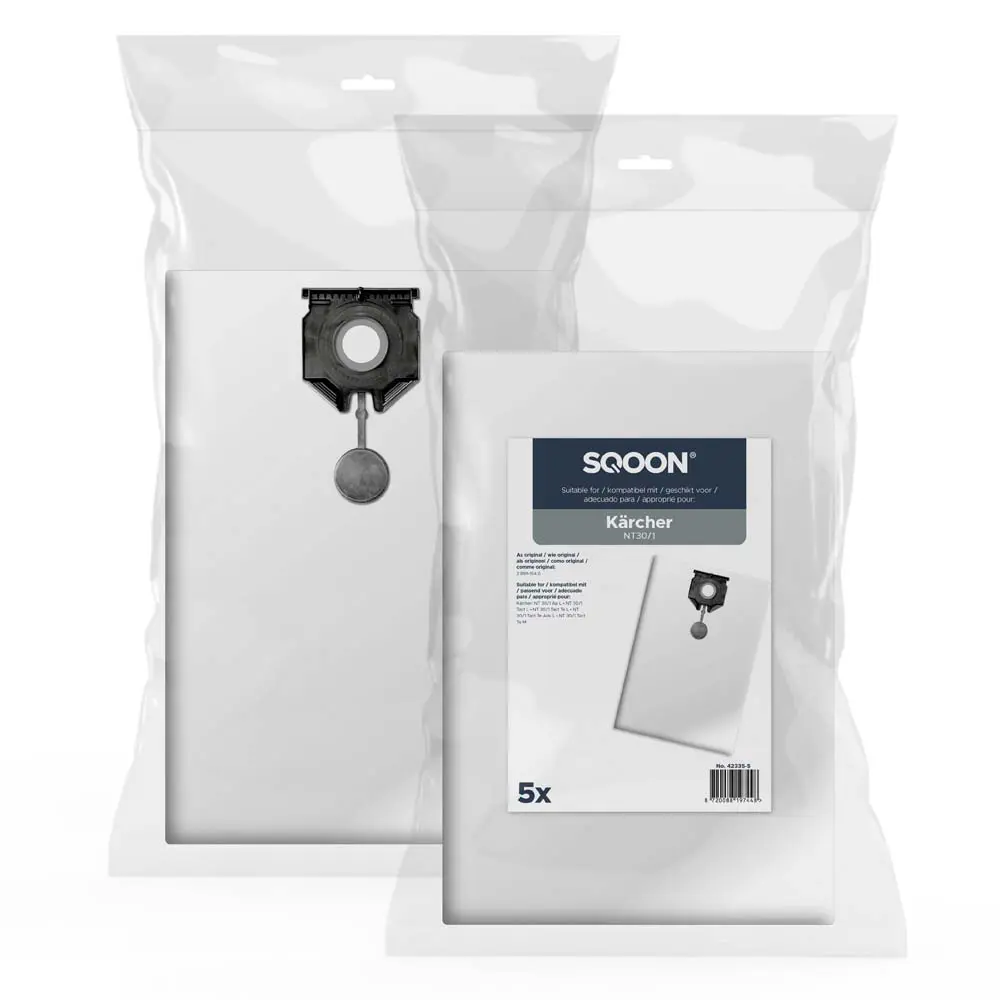 SQOON Stofzuigerzakken geschikt voor Kärcher NT30/1 Series