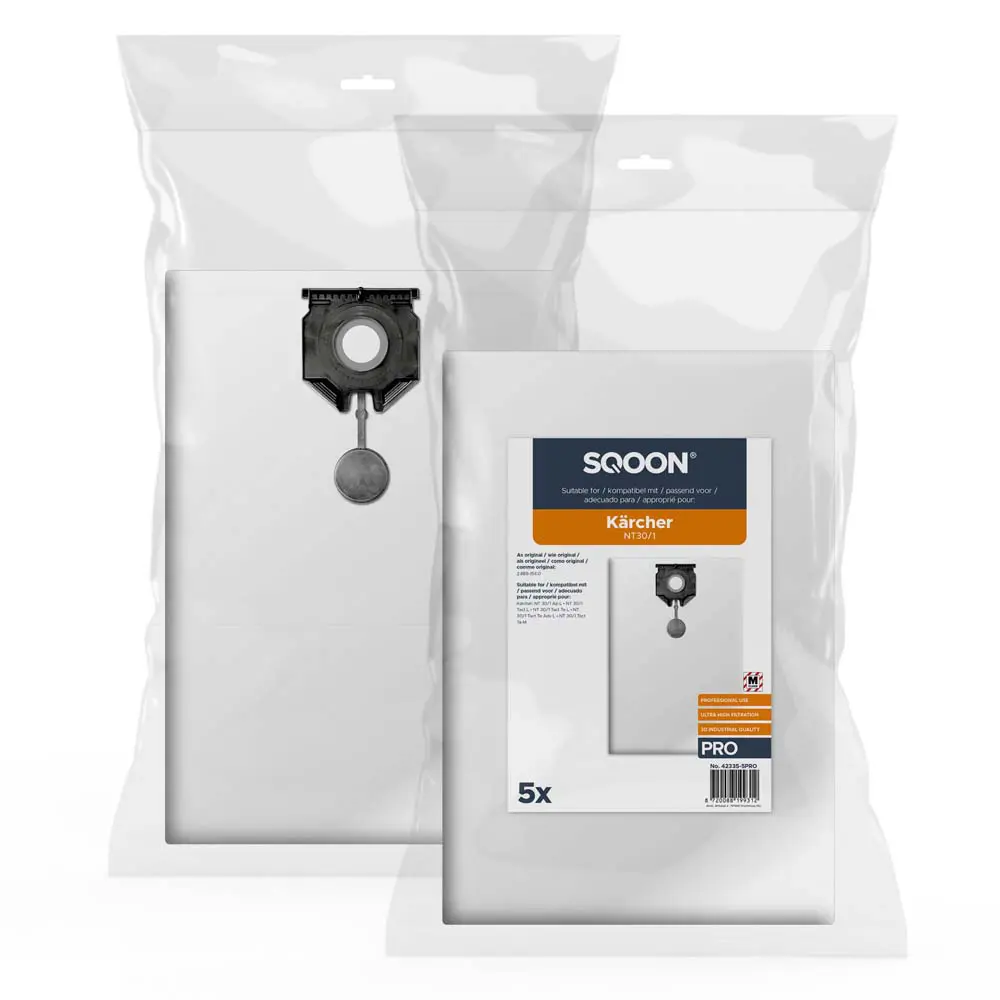 SQOON Stofzuigerzakken geschikt voor Kärcher NT30/1 Series PRO