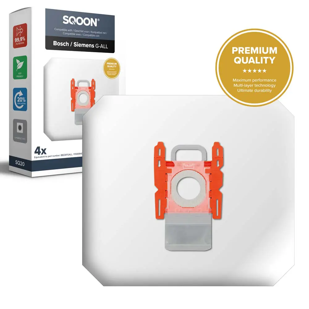 SQOON Stofzuigerzakken geschikt voor Bosch / Siemens G-All 3-D Pro