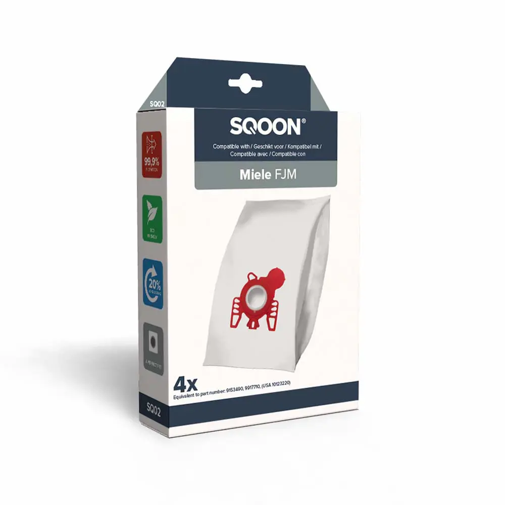 SQOON Stofzuigerzakken geschikt voor Miele FJM