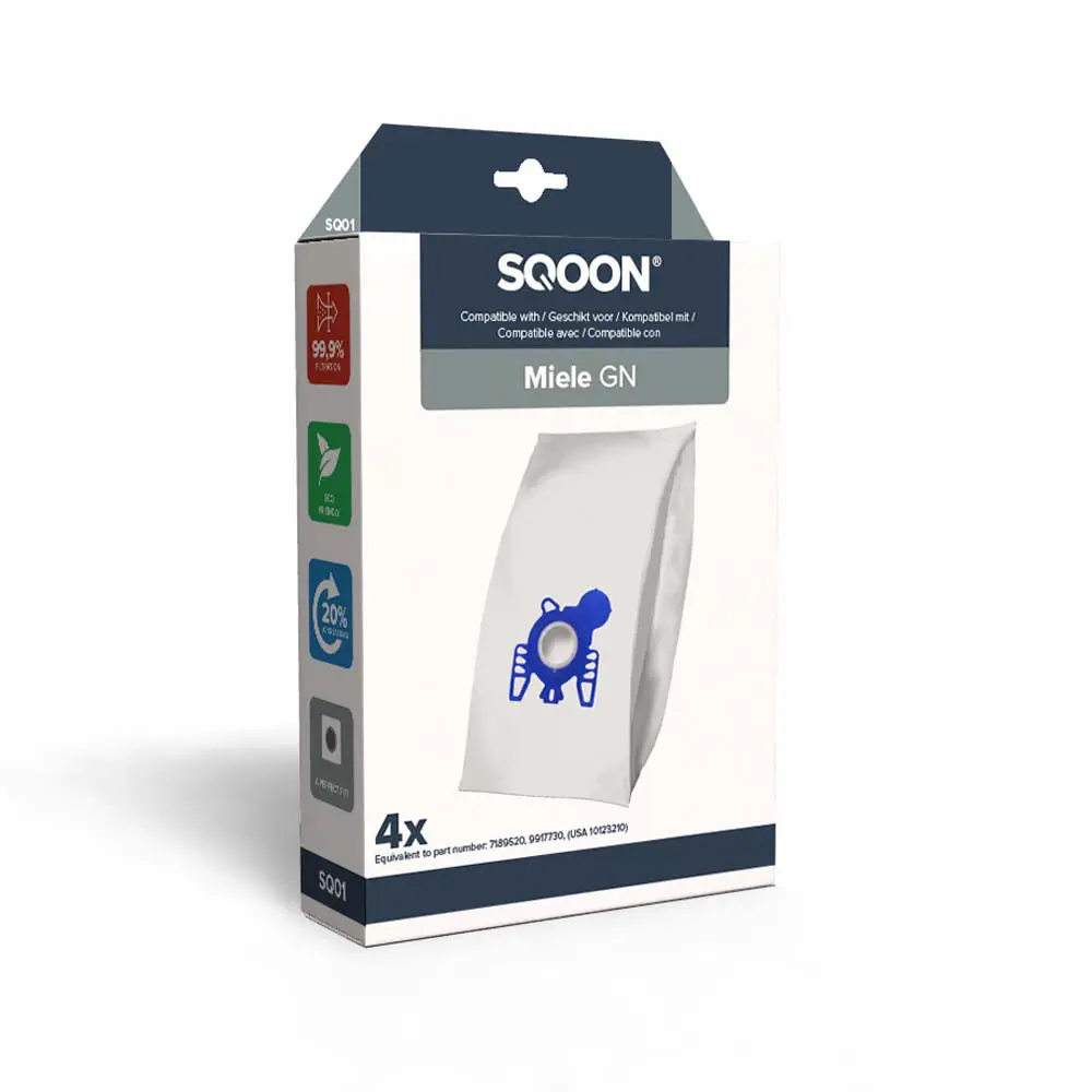 SQOON Stofzuigerzakken geschikt voor Miele GN