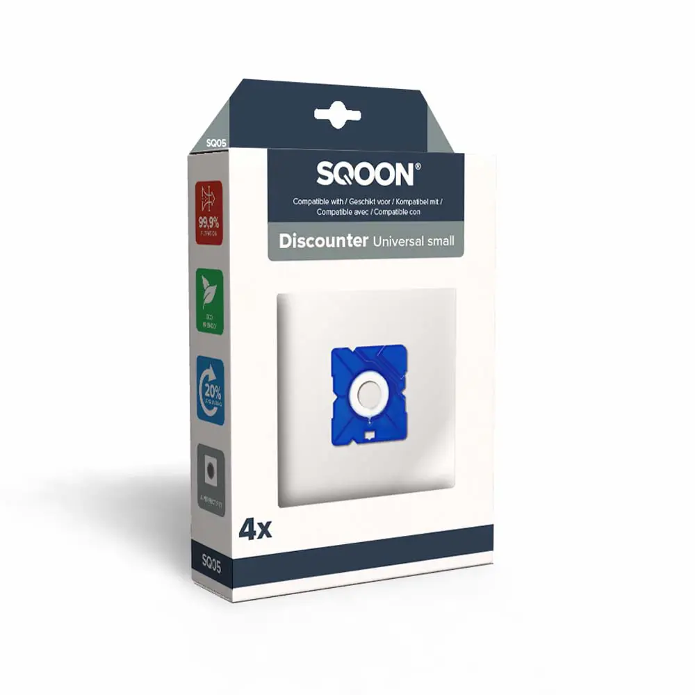 SQOON Stofzuigerzakken geschikt voor Discounter Small
