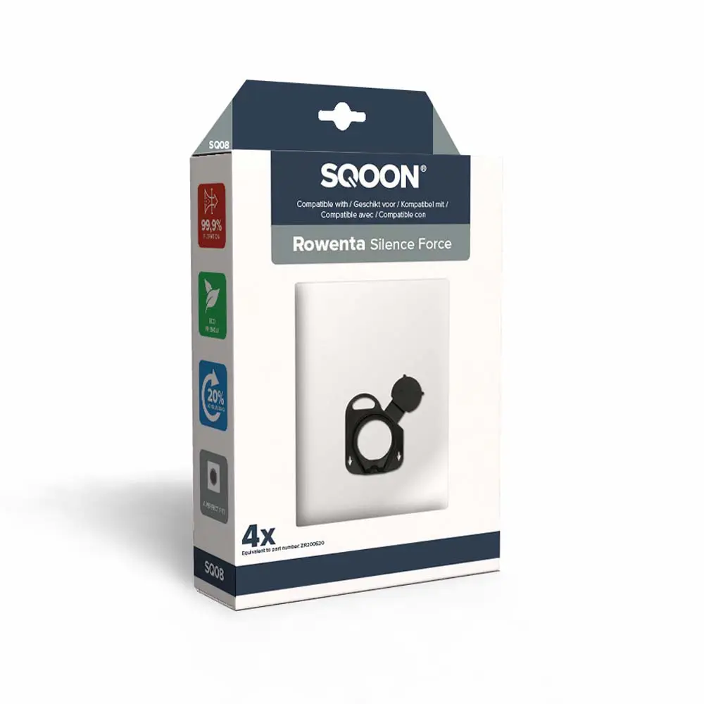 SQOON Stofzuigerzakken geschikt voor Rowenta Silence Force / X-Trem