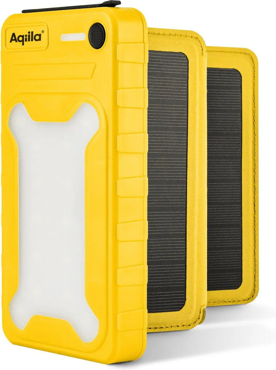 Aqiila Powerbird BS10 Solar Powerbank 20W geel 10.000 mAh