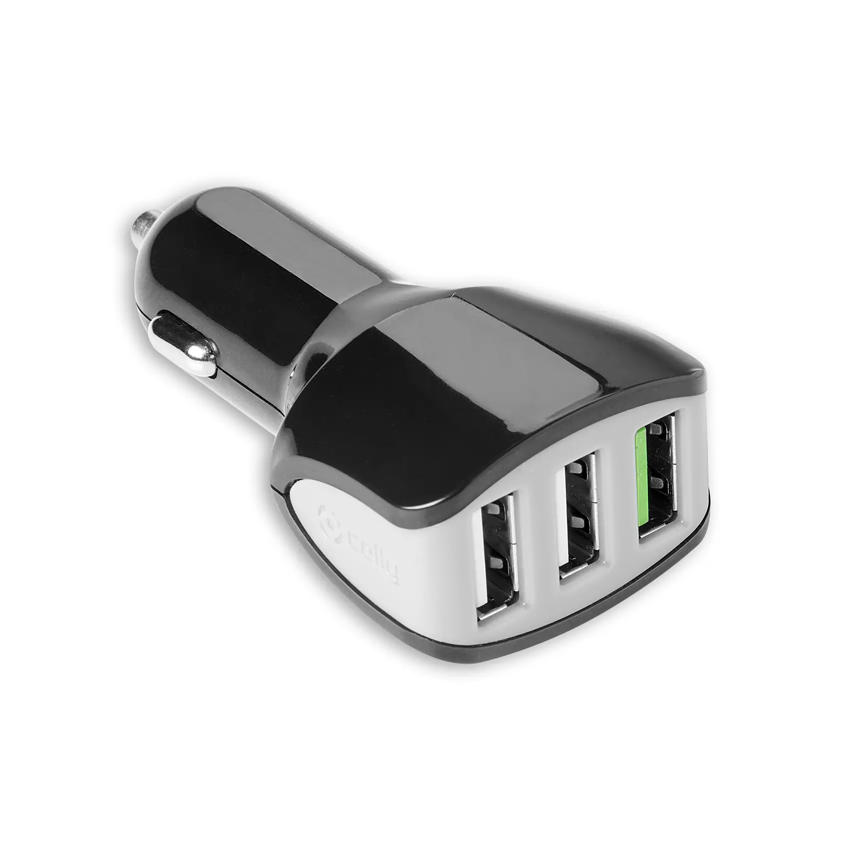 Autolader 3x USB 4,4A Zwart