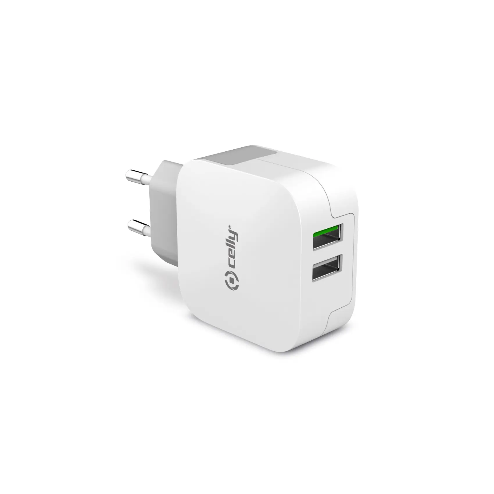 Thuislader 2xUSB 3,4A met Turbo Charge Wit