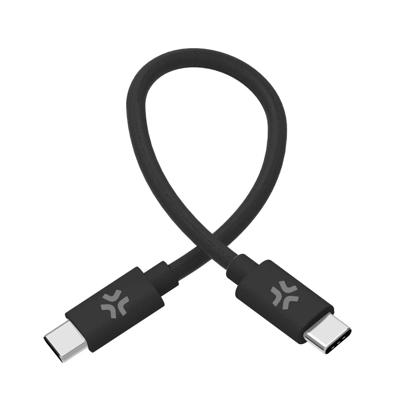 Data-/laadkabel USB-C – USB-C 0,3m zwart