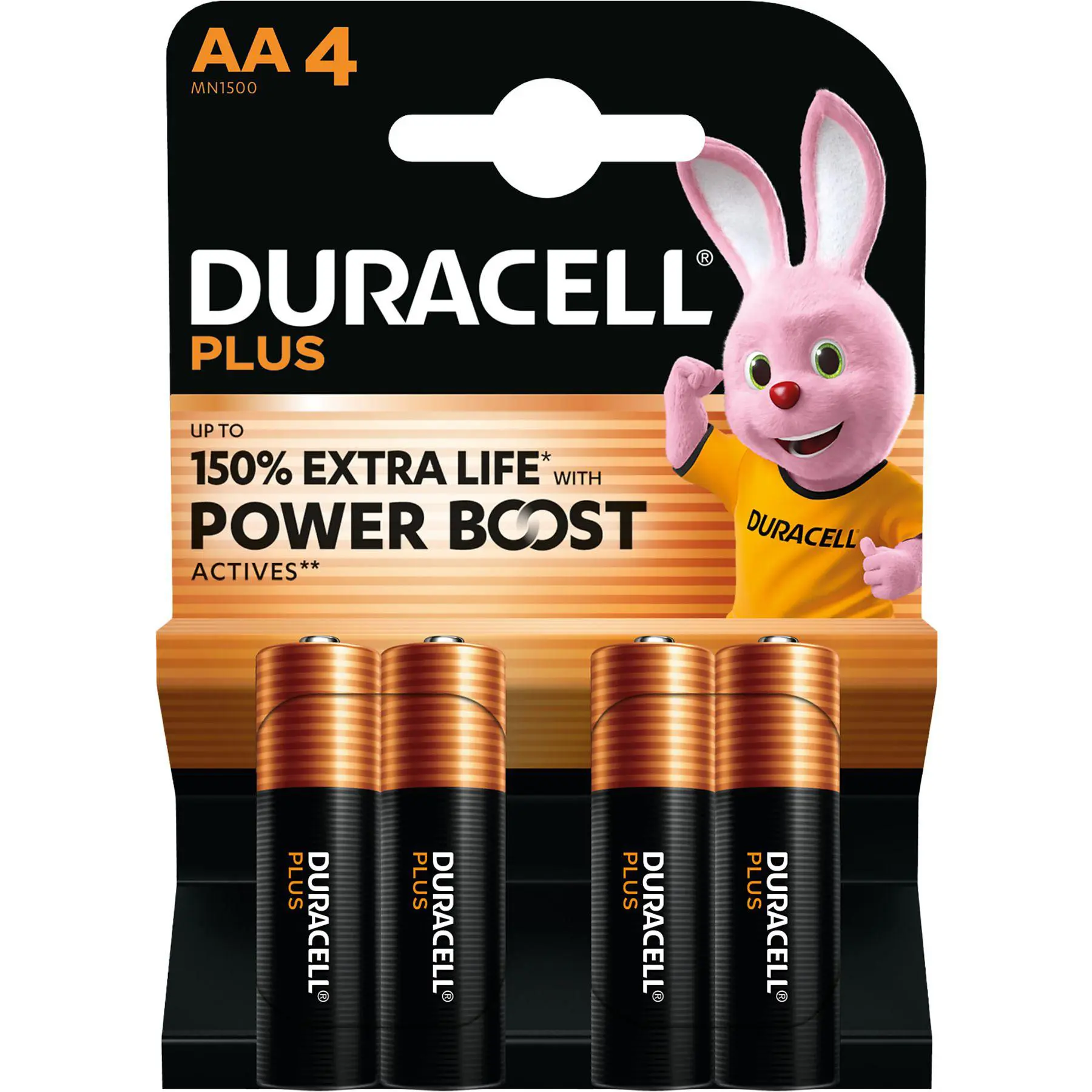 Duracell Plus Power Boost AA 4-pack