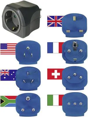 Reisstekker assortiment geaard