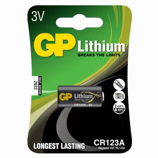 CR123A batterij GP Lithium 1 stuk