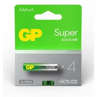 AAA batterij GP Alkaline Super 1,5V 4 stuks