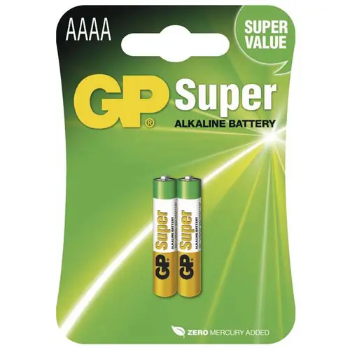 AAAA batterij GP Alkaline Super 1,5V 2 stuks
