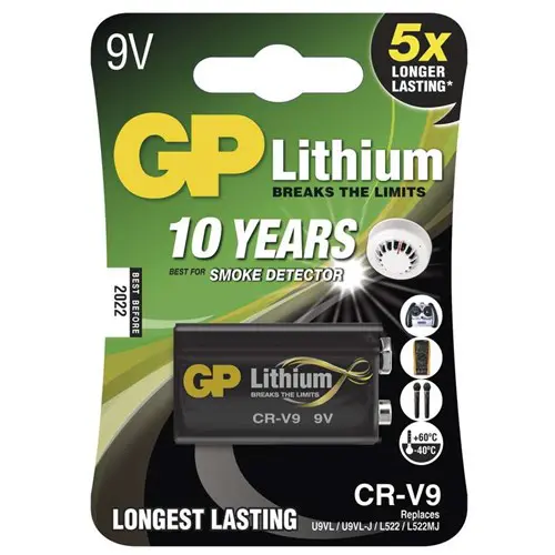 GP Lithium E 9V 1 stuk