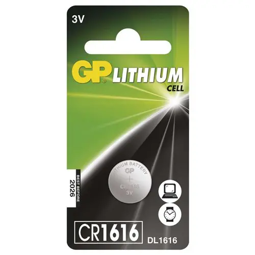 CR1616 GP Lithium knoopcel 3V 1 stuk