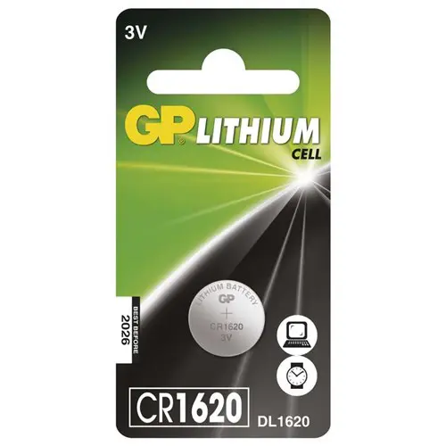 CR1620 GP Lithium knoopcel 3V 1 stuk