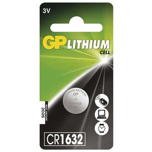 CR1632 GP Lithium knoopcel 3V 1 stuk