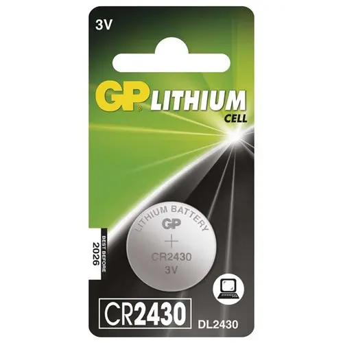 CR2430 GP Lithium knoopcel 3V 1 stuk