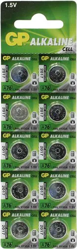 GP Alkaline knoopcel 76A  blister (10st)