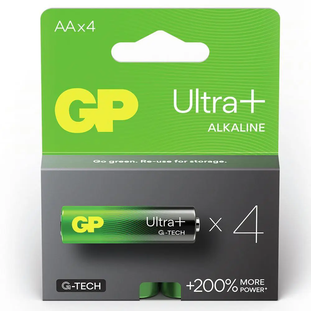AA batterij GP Alkaline Ultra Plus 1,5V 4 stuks