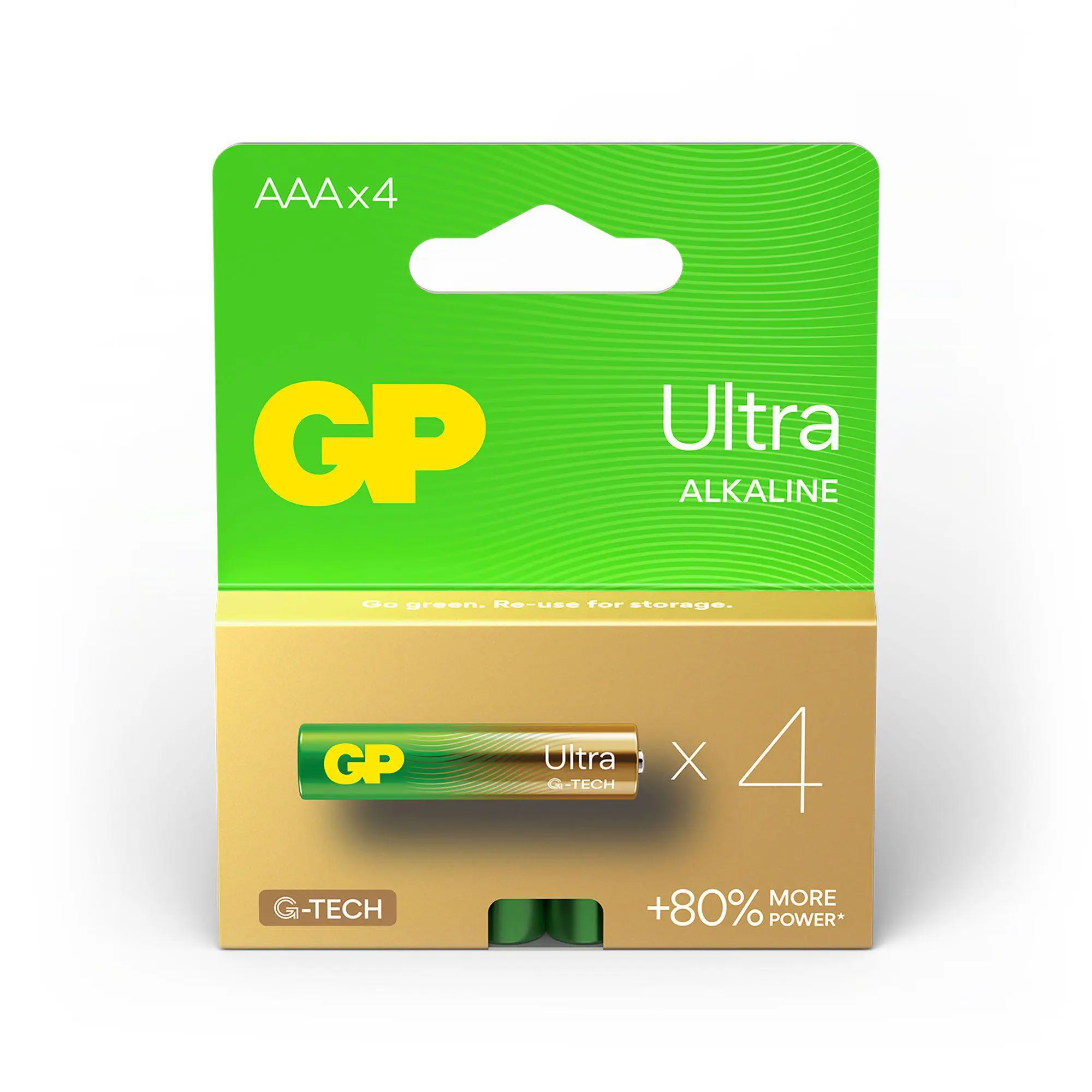 AAA batterij GP Alkaline Ultra 1,5V 4 stuks